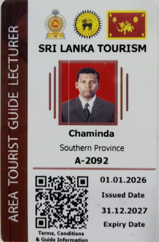 Chaminda — licensed tour guide
